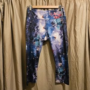 KOS, Women's Size Medium, Blue Print Legging